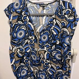 Express Short Sleeve Cuffed Blouse